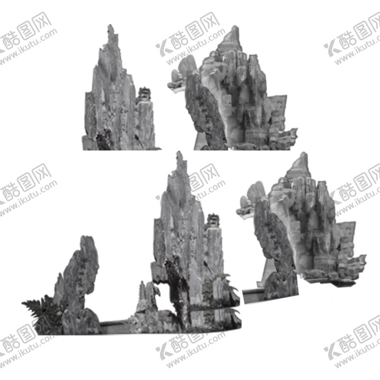 编号：13375909271918475553【酷图网】源文件下载-中式中国风假山水