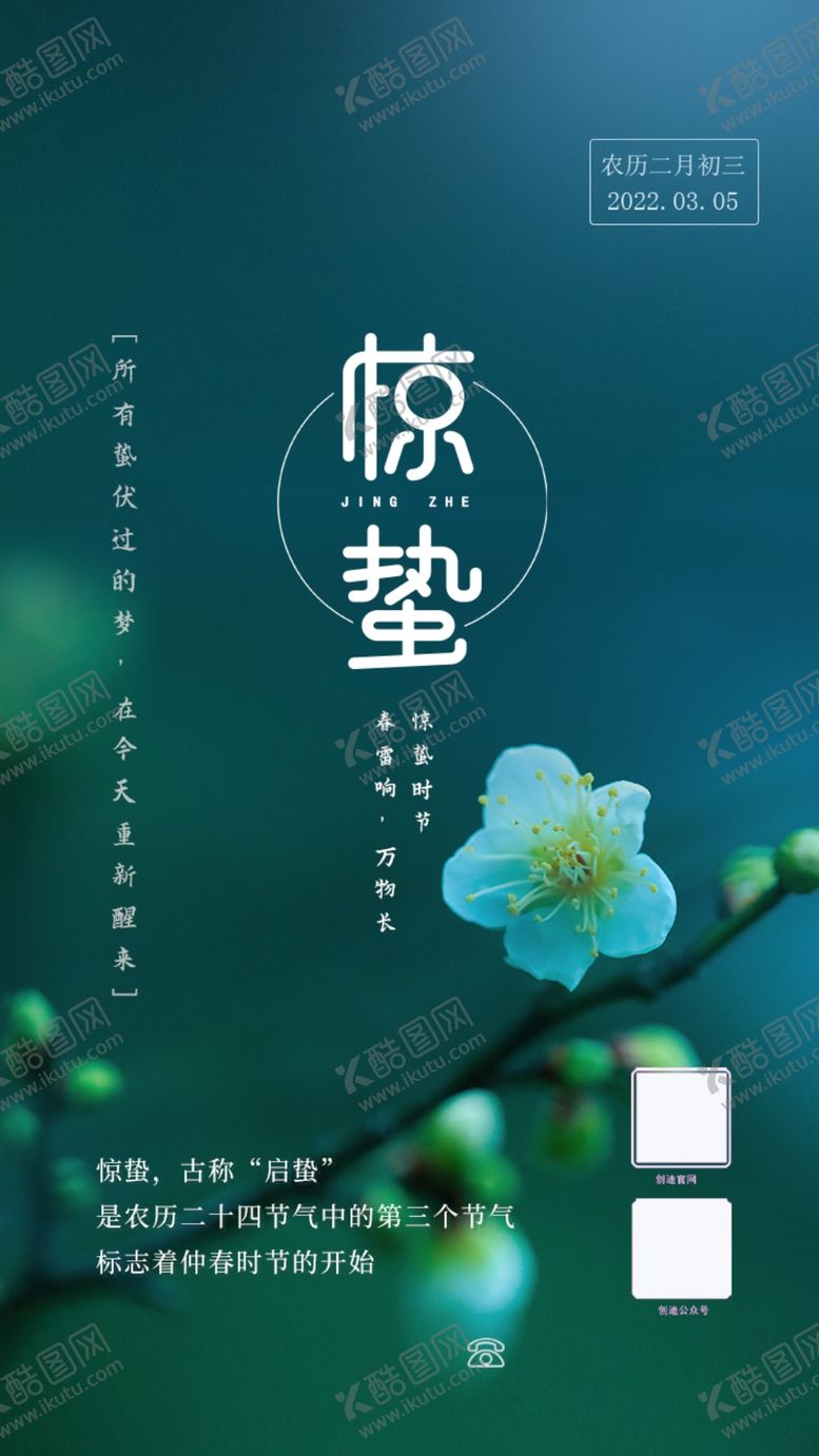 编号：48265909131019038956【酷图网】源文件下载-惊蛰节日海报节气春天