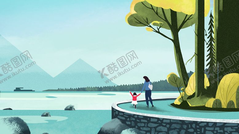 编号：79825110061352153789【酷图网】源文件下载-手绘创意春分插画图片