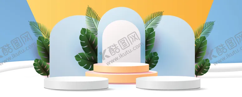 编号：10646512131832235069【酷图网】源文件下载-促销展台背景