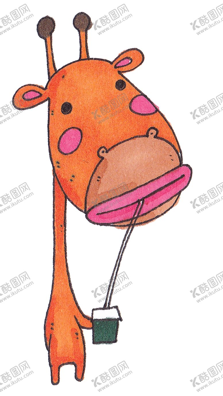 编号：88596509230628221657【酷图网】源文件下载-卡通长颈鹿