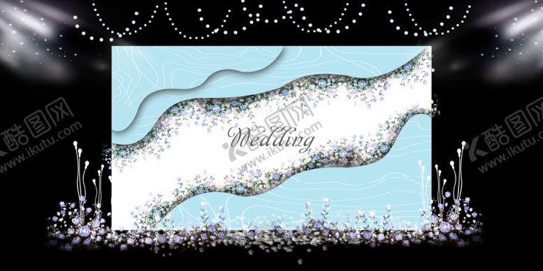 编号：64895309221618036129【酷图网】源文件下载-蓝色婚礼