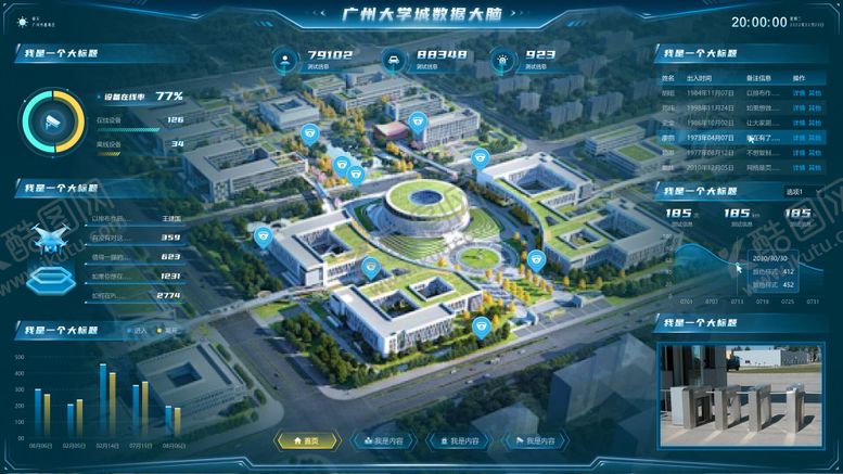 编号：68040402101254302288【酷图网】源文件下载-广州大学城数据大脑 