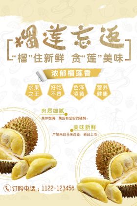 榴莲海报