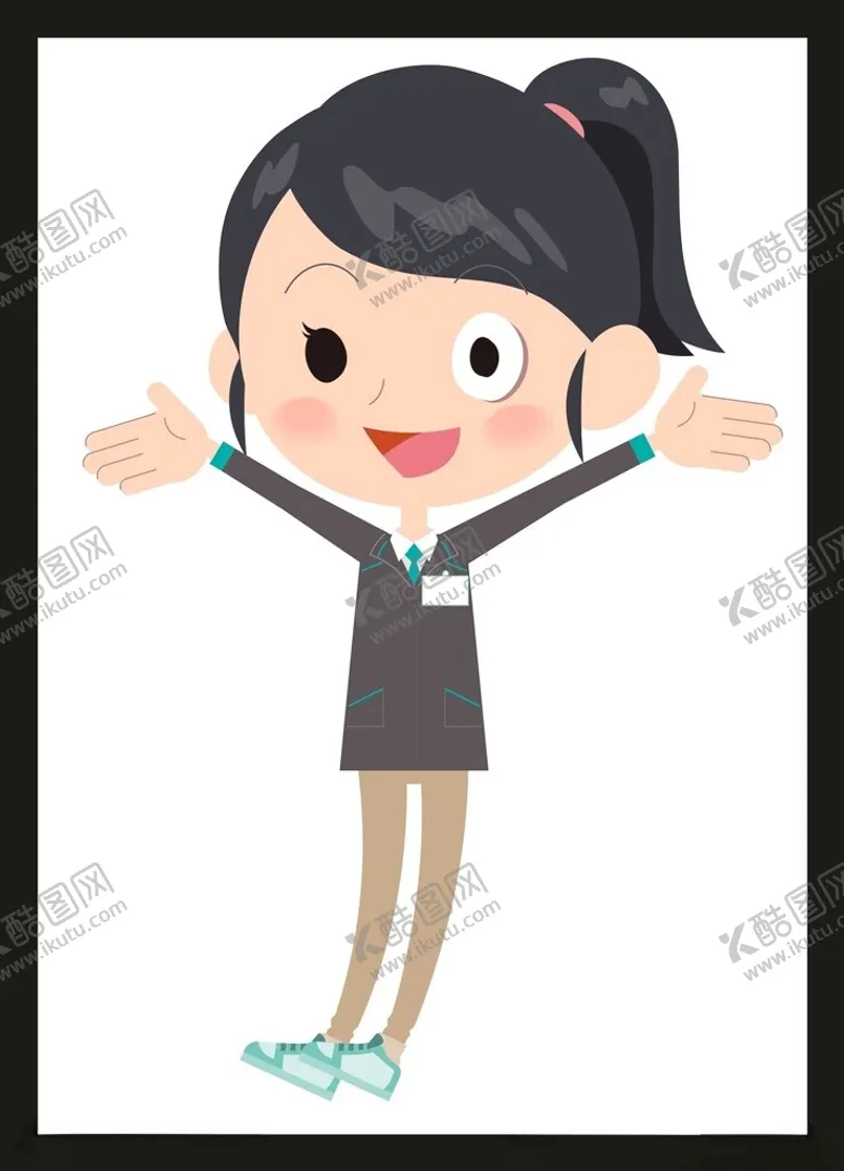 编号：59562901302022317998【酷图网】源文件下载-开心欢呼女孩