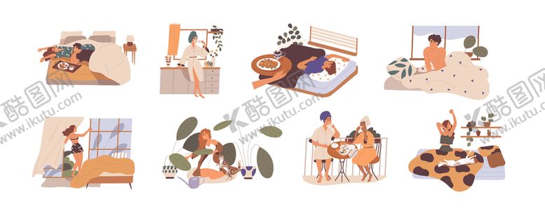 编号：53887104162325593685【酷图网】源文件下载-居家插画