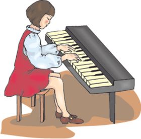 女子钢琴演奏