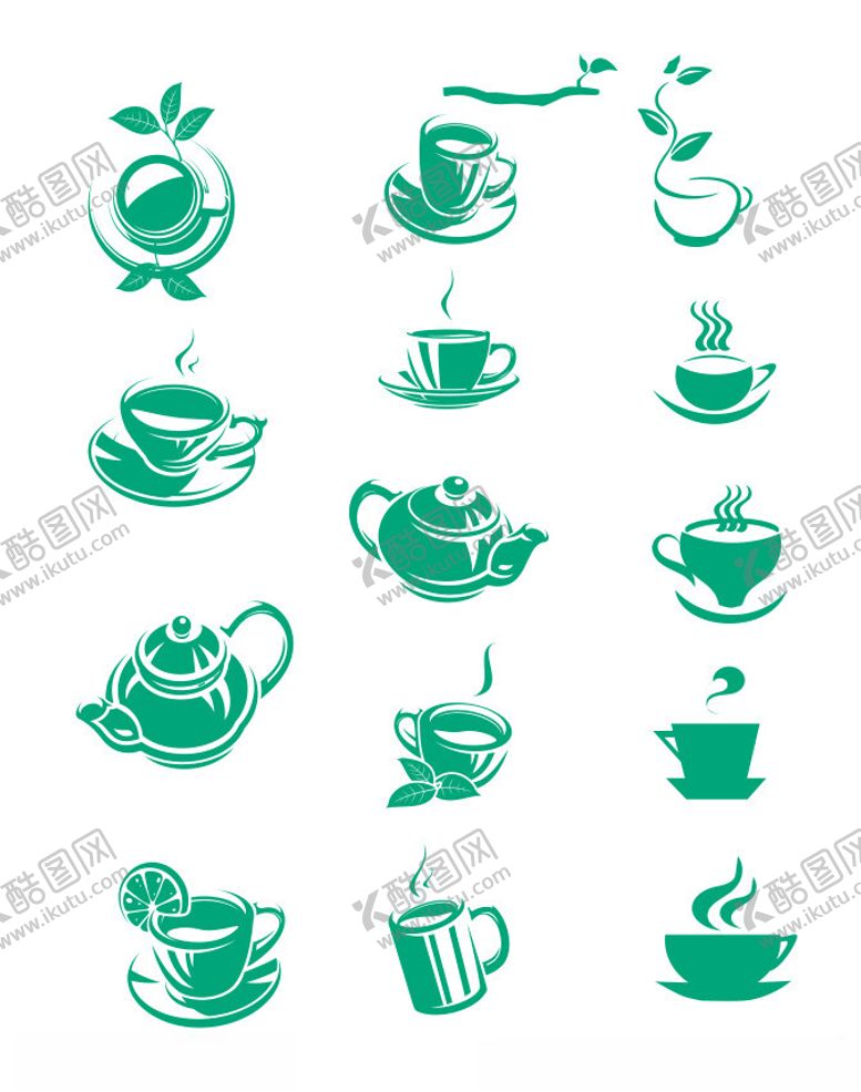 编号：42520002200955324656【酷图网】源文件下载-茶杯矢量