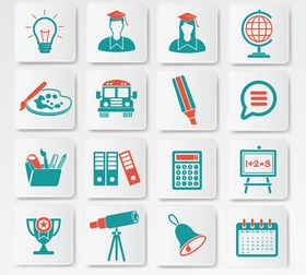 教育相关图标集合