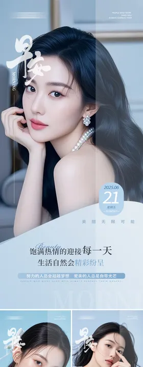 美业早安人物海报