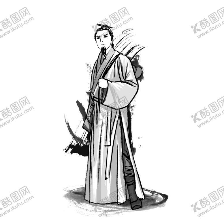 编号：10579806161301434207【酷图网】源文件下载-武侠人物