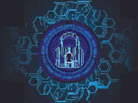 科技光效背景互联网教育立体底纹