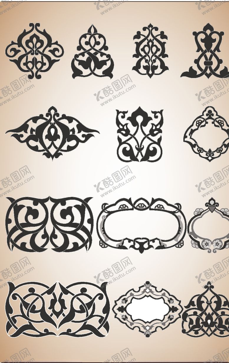 编号：41633609101837494329【酷图网】源文件下载-花边图案