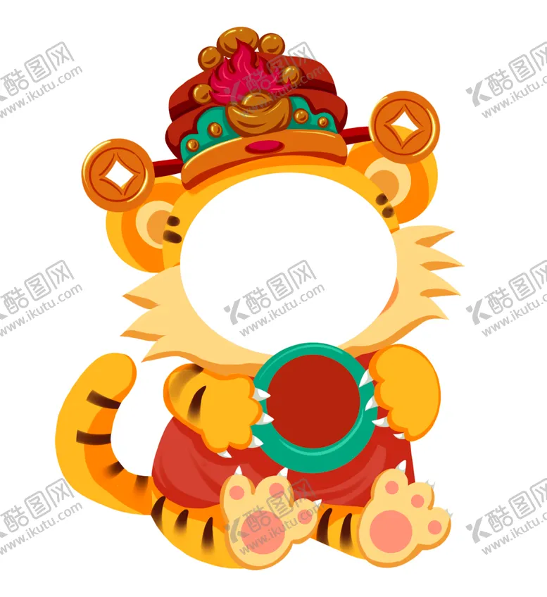 编号：79162101311418112662【酷图网】源文件下载-虎年头像框