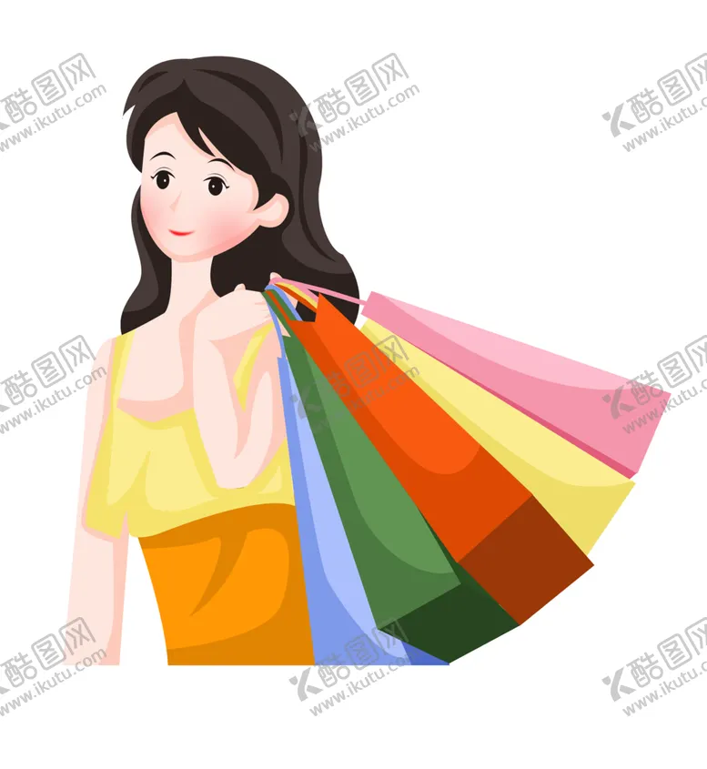 编号：59455605022036147964【酷图网】源文件下载-购物女生
