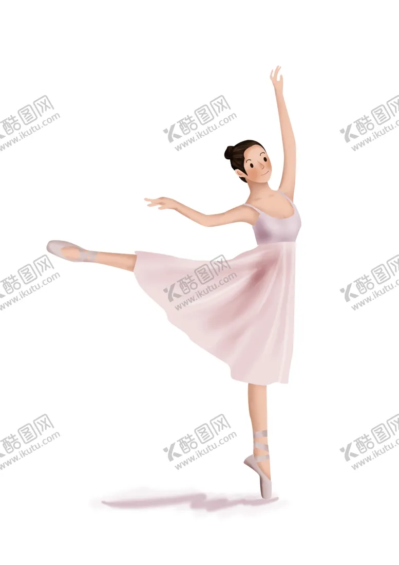 编号：64680702272355258945【酷图网】源文件下载-跳芭蕾舞的女生