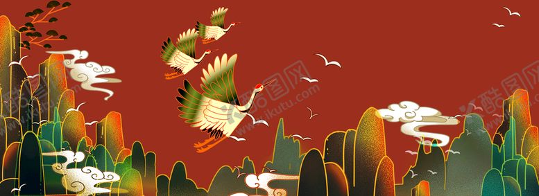编号：67208309271439274315【酷图网】源文件下载-国潮风背景