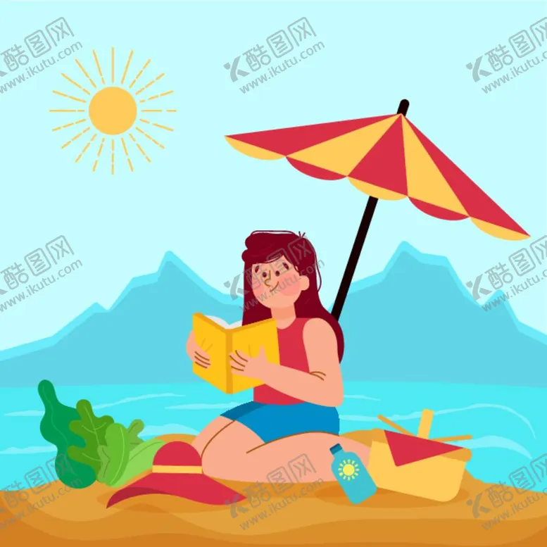 编号：22898411301614203231【酷图网】源文件下载-卡通夏季人物