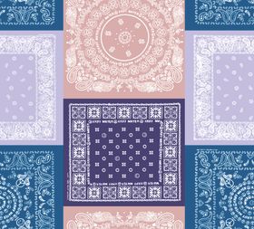 多彩几何花纹图案设计