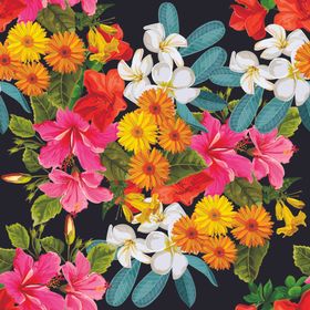 无缝植物花纹