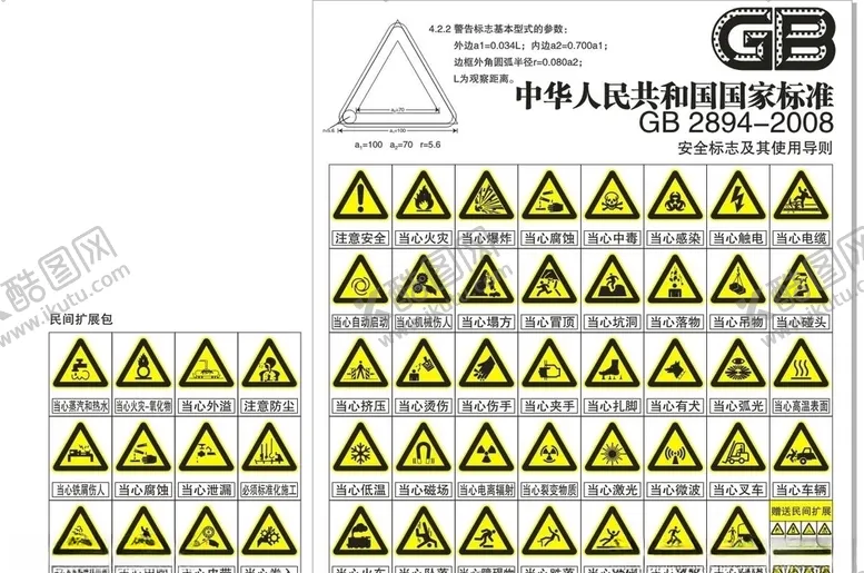 编号：61001706302001238852【酷图网】源文件下载-当心标志