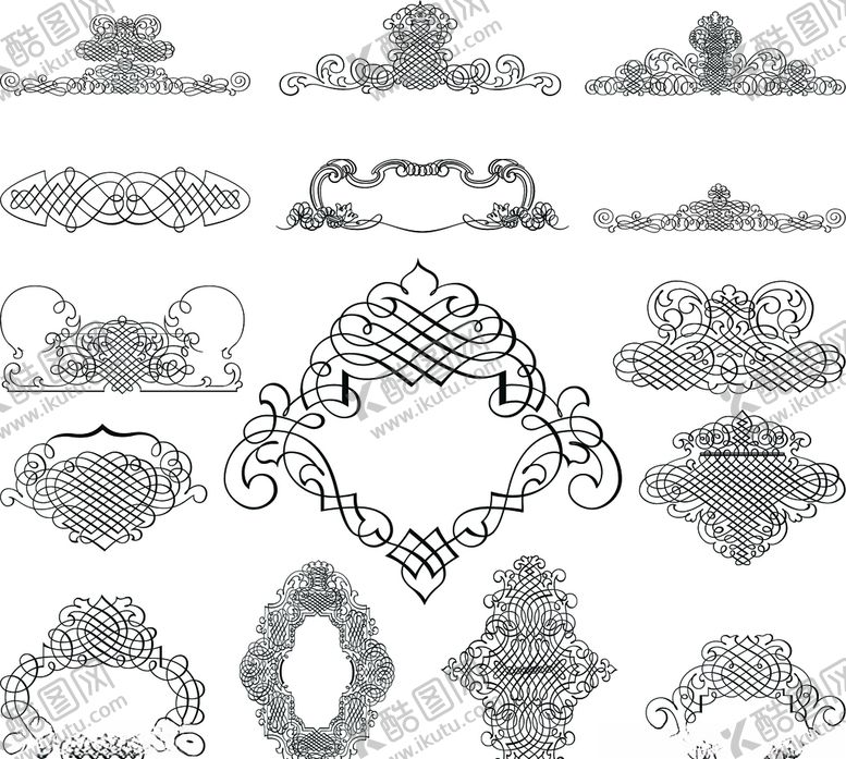 编号：25853210060726266567【酷图网】源文件下载-花边线条