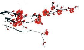 梅花素材腊图案腊背景免扣红
