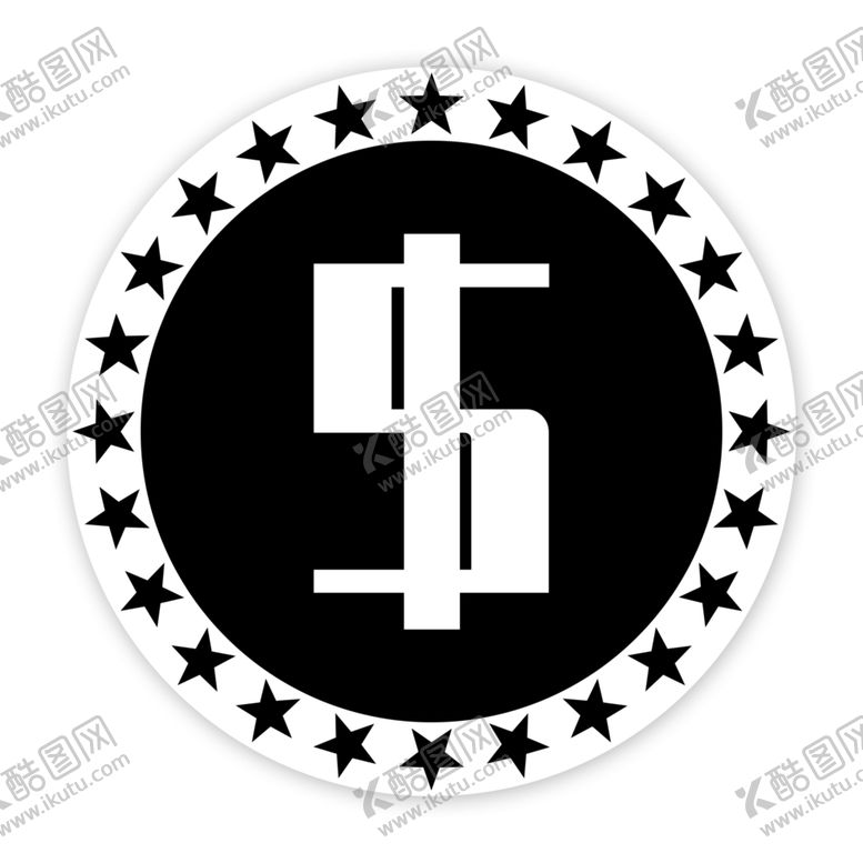 编号：69665007011200357639【酷图网】源文件下载-黑白色金币