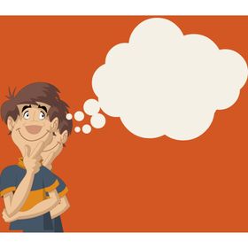 漫画对话框卡通聊天框思考边框