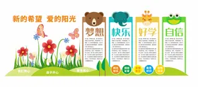 幼儿园文化墙标语宣传栏照片