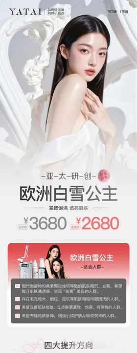 医美整形新品介绍朋友圈海报长图