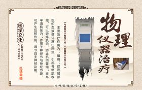 物理仪器治疗展板