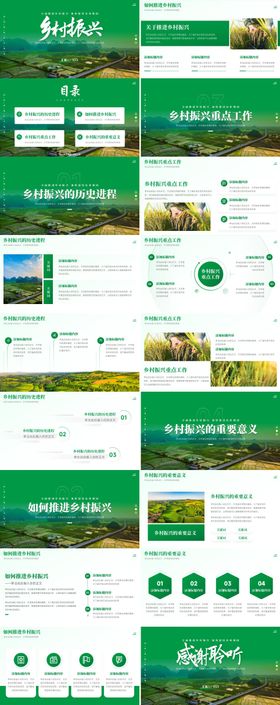 乡村振兴项目工作汇报项目计划书PPT