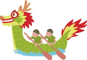 龙舟扒船竞赛
