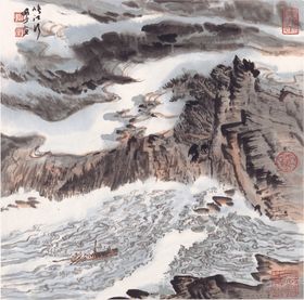 水墨山水国画风景