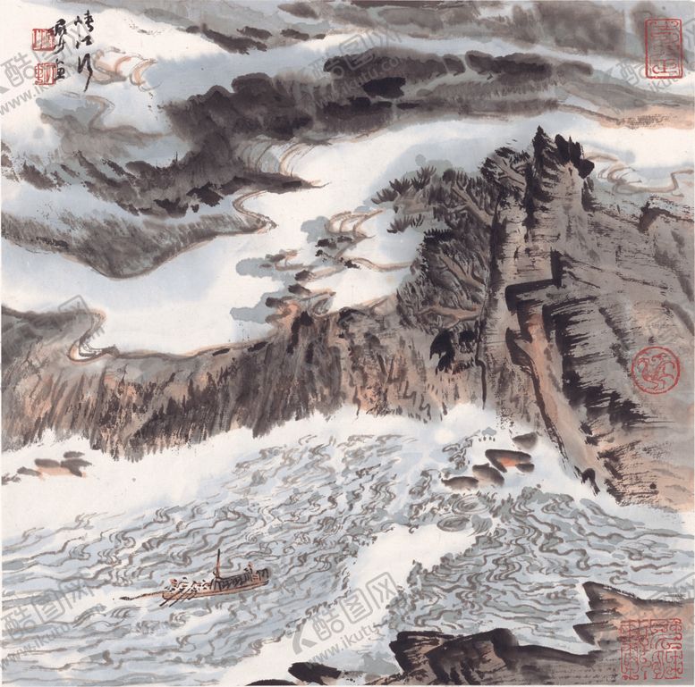 编号：23860705180947189984【酷图网】源文件下载-水墨山水国画风景