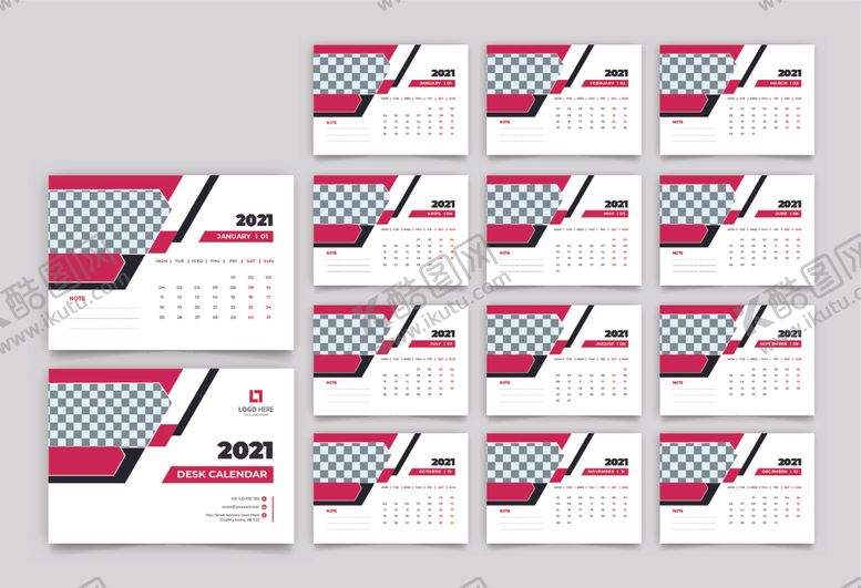 编号：87054510131808213129【酷图网】源文件下载-2021年日历