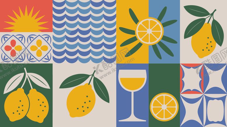 编号：27245811021709288638【酷图网】源文件下载-柠檬图案
