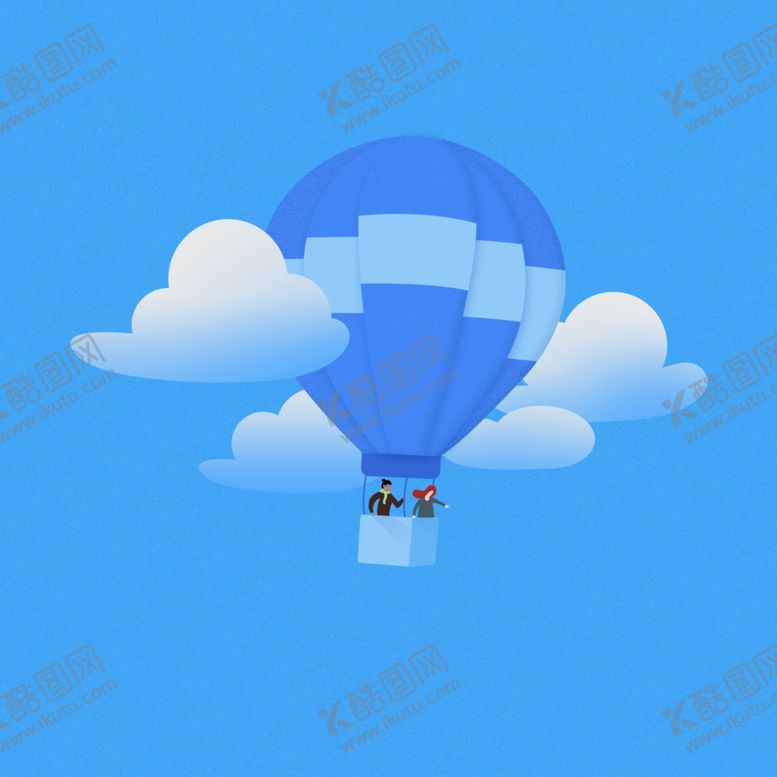 编号：53335509280407152502【酷图网】源文件下载-热气球分层UI插画