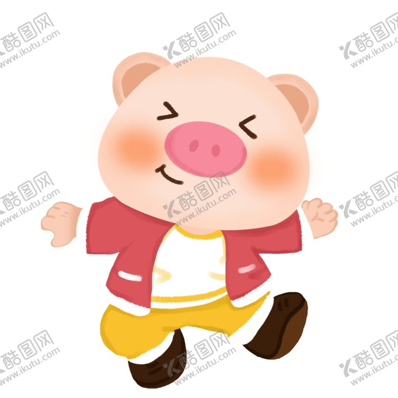 编号：26657209300232174310【酷图网】源文件下载-卡通猪可爱猪