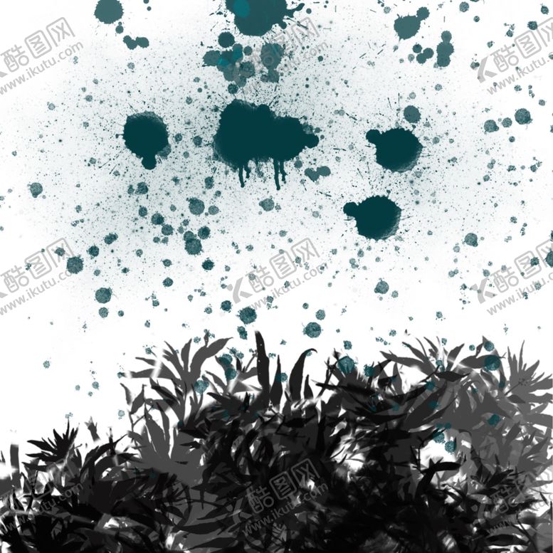 编号：11416010211518051575【酷图网】源文件下载-水墨素材毛笔画素材墨迹素材