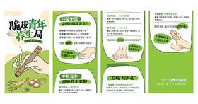 绿色清新健康生活宣传页