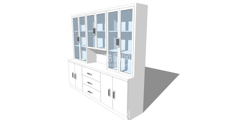 编号：21457811080618299535【酷图网】源文件下载-书柜模型
