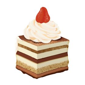 草莓巧克力蛋糕切块