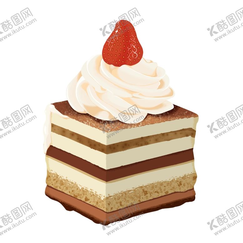 编号：29532204082253334095【酷图网】源文件下载-草莓巧克力蛋糕切块