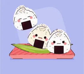 食物插画糕点日本小吃日式餐厅菜单