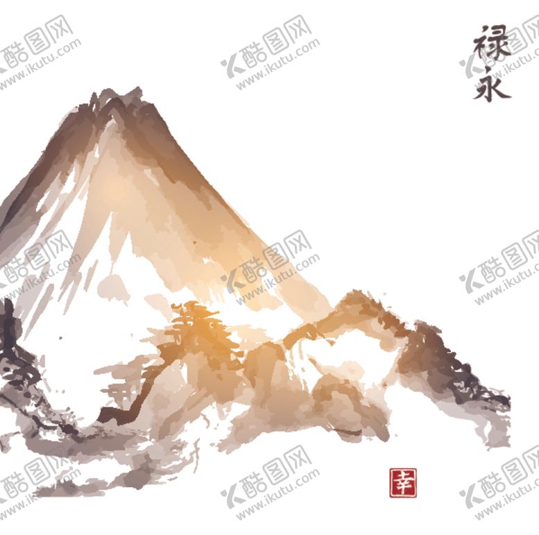 编号：61104107071503031036【酷图网】源文件下载-山水画