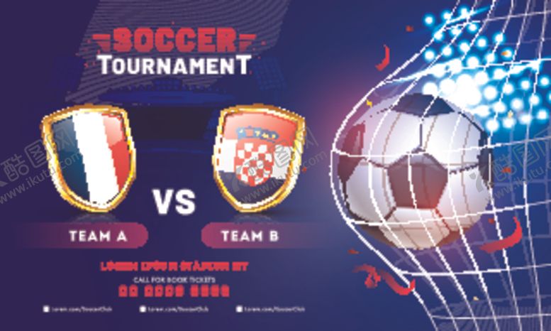 编号：60267410130701005188【酷图网】源文件下载-足球海报