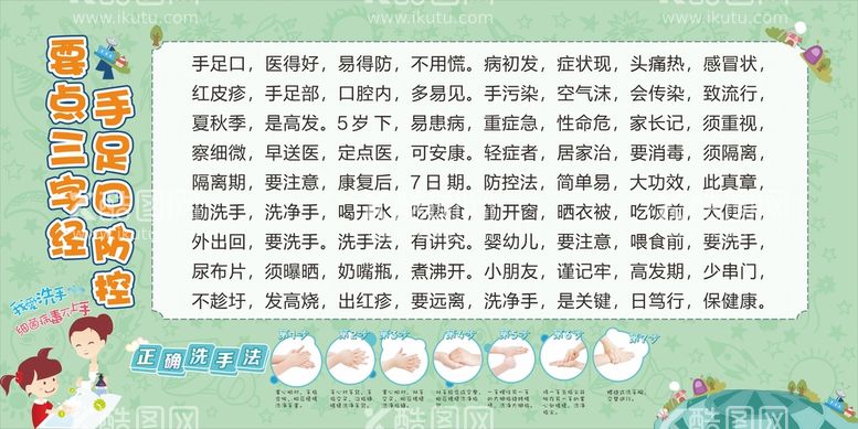 编号：30228412040037236750【酷图网】源文件下载-手足口病三字经