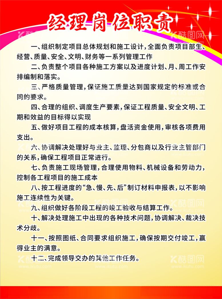 编号：40299012161600291124【酷图网】源文件下载-岗位制度牌